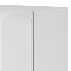 Madia 147x132h cm 3 ante 1 cassetto soggiorno bianco lucido rovere Tahiti