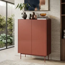 Madia 97x122h cm 2 ante design moderno rosso Passion