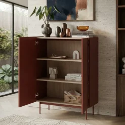 Madia 97x122h cm 2 ante design moderno rosso Passion