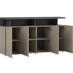 Madia 153x84h cm 4 ante moderna beige grigio Matt