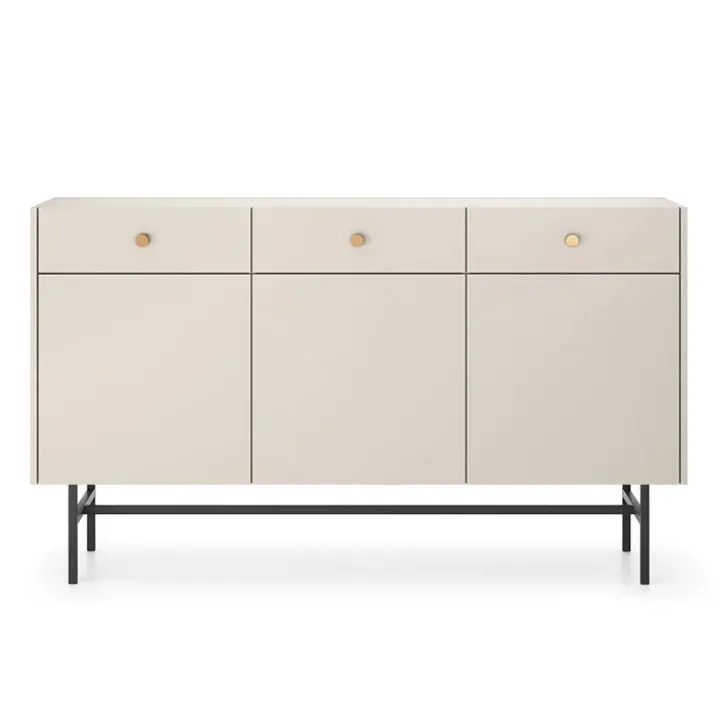 Madia 155x90h cm 3 ante moderna beige Eterna