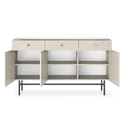 Madia 155x90h cm 3 ante moderna beige Eterna
