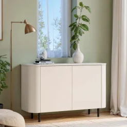 Madia 130x82h cm 2 ante moderna beige cashmere Lucrezia