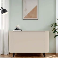 Madia 130x82h cm 2 ante moderna beige cashmere Lucrezia