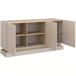 Madia 160x75h cm 3 ante moderna beige rovere Rhea
