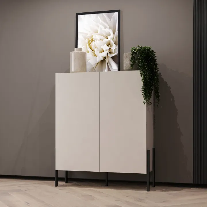 Madia 110x135h cm 2 ante moderna beige cashmere Simple