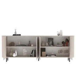 Madia 230x82h cm 4 ante moderna beige cashmere Lucrezia