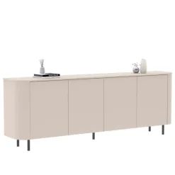 Madia 230x82h cm 4 ante moderna beige cashmere Lucrezia