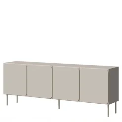Madia 200x76h cm 4 ante moderna beige cashmere Maya
