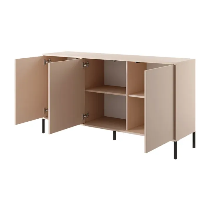 Madia 153x82h cm 3 ante moderna beige Melly