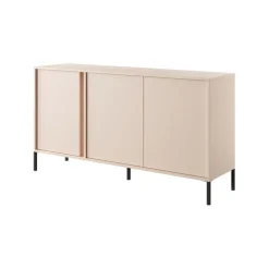 Madia 153x82h cm 3 ante moderna beige Melly