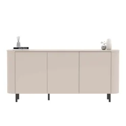 Madia 180x82h cm 3 ante moderna beige cashmere Lucrezia