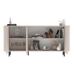 Madia 180x82h cm 3 ante moderna beige cashmere Lucrezia