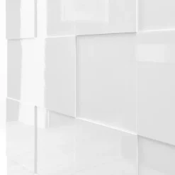 Madia 181x84h cm 3 ante moderna bianco laccato lucido Obsession