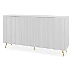 Madia 154x78h cm 3 ante moderna bianco Celestia