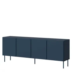 Madia 200x76h cm 4 ante moderna blu navy Maya