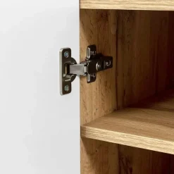 Madia 201x82h cm 4 ante moderna cannettato quercia Essence