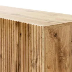 Madia 201x82h cm 4 ante moderna cannettato quercia Essence