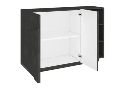 Madia 120x86h cm 3 ante moderna decorate ossido Zenzero