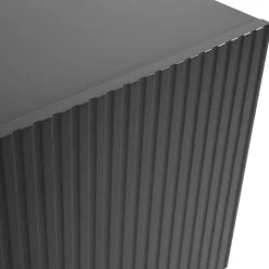 Madia 151x83h cm 3 ante moderna industrial cannettato antracite Essence