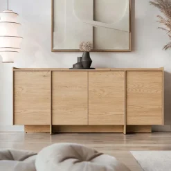 Madia 200x90h cm 4 ante moderna rovere Girone
