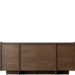 Madia 200x90h cm 4 ante moderna rovere scuro Girone