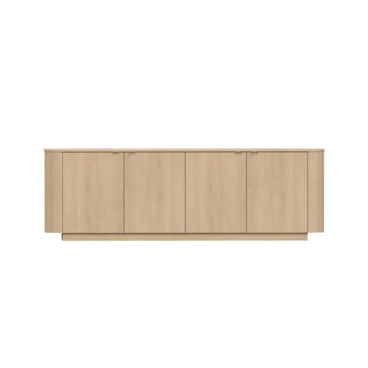 Madia 230x76h cm 4 ante moderna rovere Alba