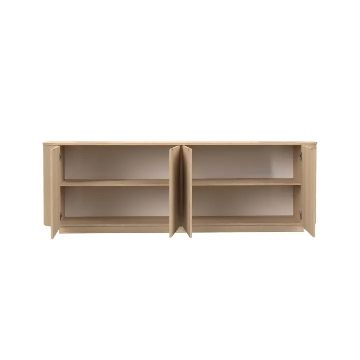 Madia 230x76h cm 4 ante moderna rovere Alba