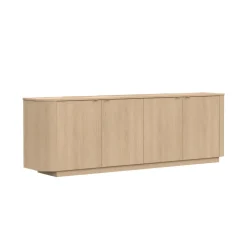 Madia 230x76h cm 4 ante moderna rovere Alba