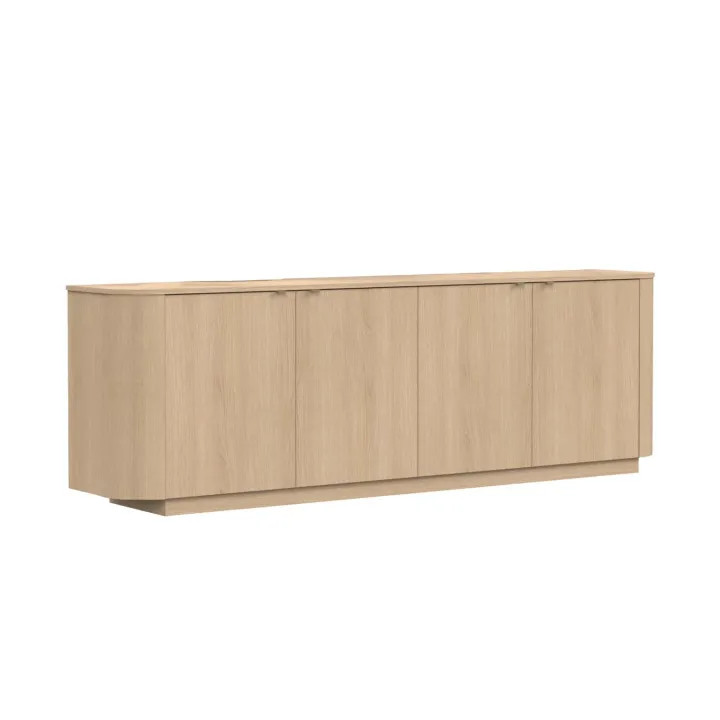 Madia 230x76h cm 4 ante moderna rovere Alba