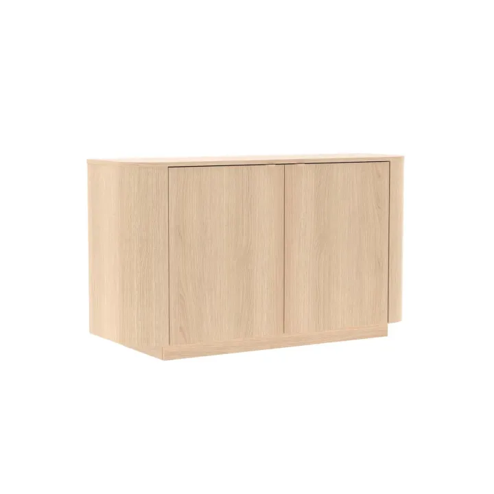 Madia 130x76h cm 2 ante moderna rovere Alba