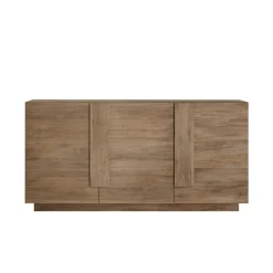 Madia 182x90h cm 3 ante moderna rovere scuro Alvarez