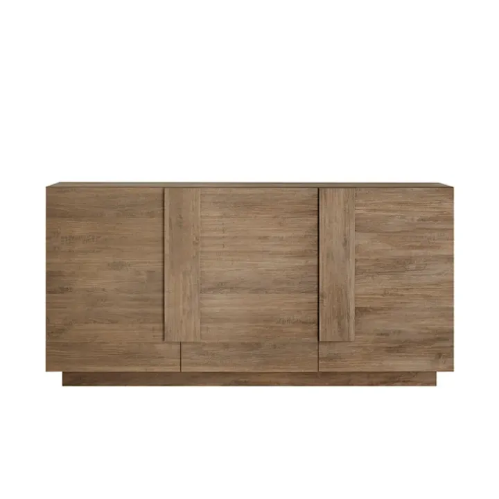 Madia 182x90h cm 3 ante moderna rovere scuro Alvarez