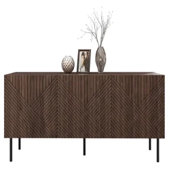 Madia 150x70h cm 3 antenoce scuro con frontali serigrafati Savanna