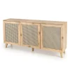 Madia 160x85h cm 3 ante 3 ripiani moderna rovere Sombra