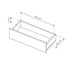 Madia 196x82h cm 2 ante scorrevoli 3 cassetti soggiorno rovere Groove