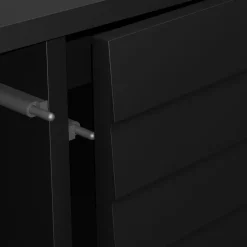 Madia 102x118h cm 4 ante soggiorno nero Wild