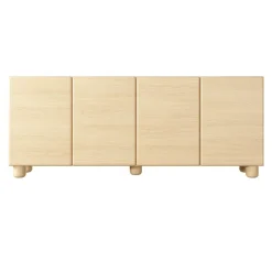 Madia 200x80h cm 4 ante soggiorno rovere chiaro Mellow