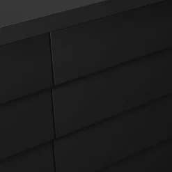 Madia 120x81h cm 3 cassetti moderna nero Wild