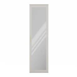 Mobile armadio multiuso ingresso 50x180h cm appendiabiti con specchio beige cashmere Effort