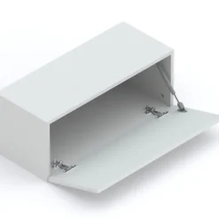 Mobile ingresso consolle 98x196h cm pannello cannettato rovere chiaro grigio chiaro Sunset Decor 1002
