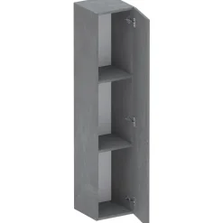 Mobile ingresso consolle 98x196h cm pannello cannettato rovere chiaro antracite Sunset Decor 1002