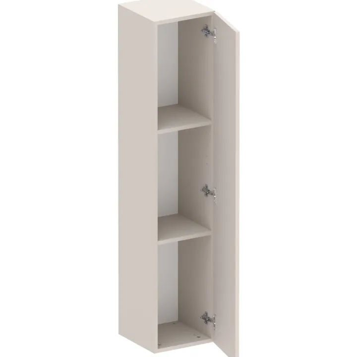 Mobile ingresso consolle 98x196h cm pannello cannettato rovere chiaro beige cashmere Sunset Decor 1002