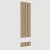 Mobile ingresso sospeso consolle 138x260h cm pannello cannettato bianco lucido rovere chiaro Sunset Decor 1024