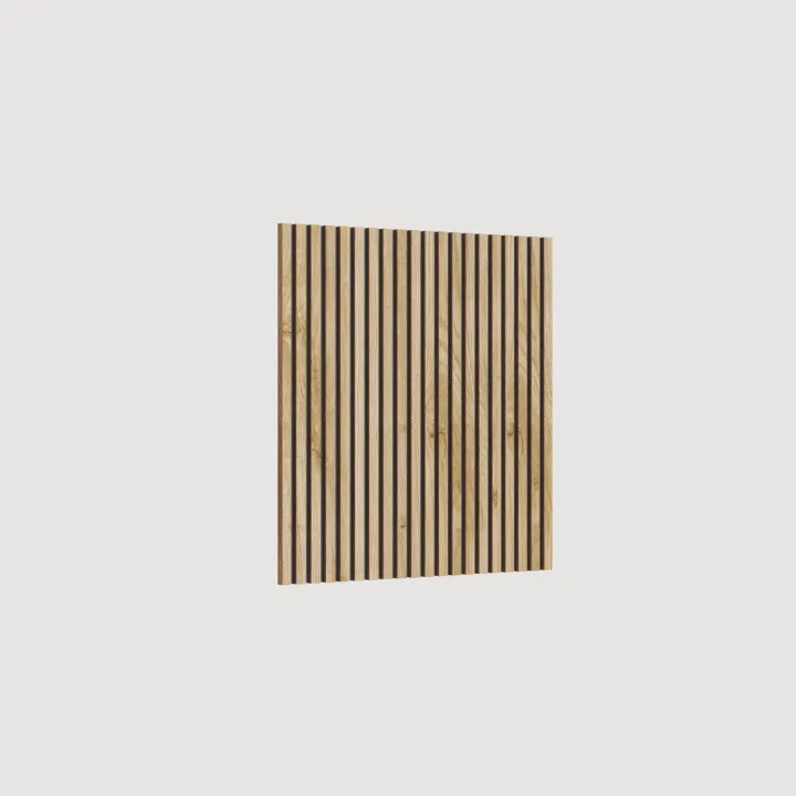 Mobile ingresso sospeso consolle 125x240h cm pannello cannettato tortora rovere chiaro Sunset Decor 1007