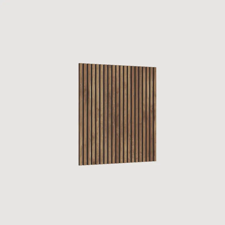 Mobile ingresso sospeso consolle 138x240h cm pannello cannettato grigio scuro rovere scuro Sunset Decor 1009