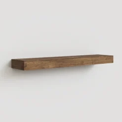 Mobile ingresso sospeso consolle 207x240h cm pannello cannettato beige marrone rovere scuro Sunset Decor 1010