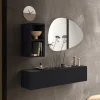 Mobile ingresso sospeso 138x140h cm 1 anta 2 cubotti ossido nero Sunset 59
