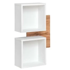Mobile ingresso sospeso 100x165h cm rovere opaco bianco Dante 3 Gihome®