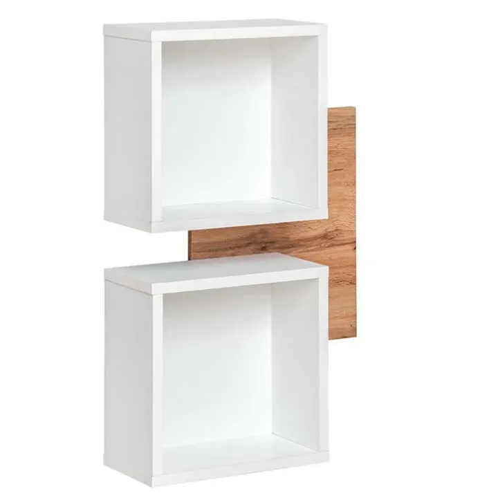 Mobile ingresso sospeso 100x165h cm rovere opaco bianco Dante 3 Gihome®